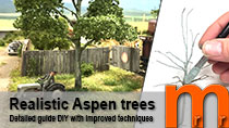 Model realistic Aspen trees for H0-scale