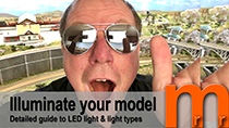 How to set up the light over your model railroad, diorama or Miniature terrain to get the best appearence