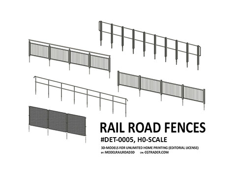 Fences commonly found along the railway lines