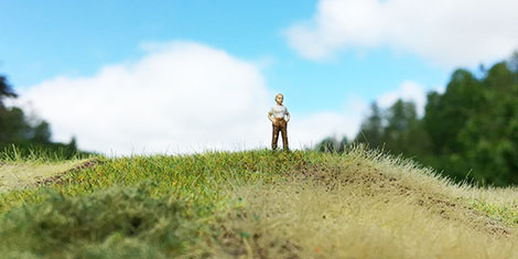 Realistiska grönytor för Diorama och Modelljärnväg