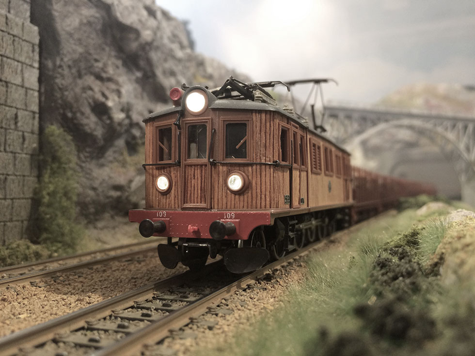 The Swedish D-locomotive with wooden body