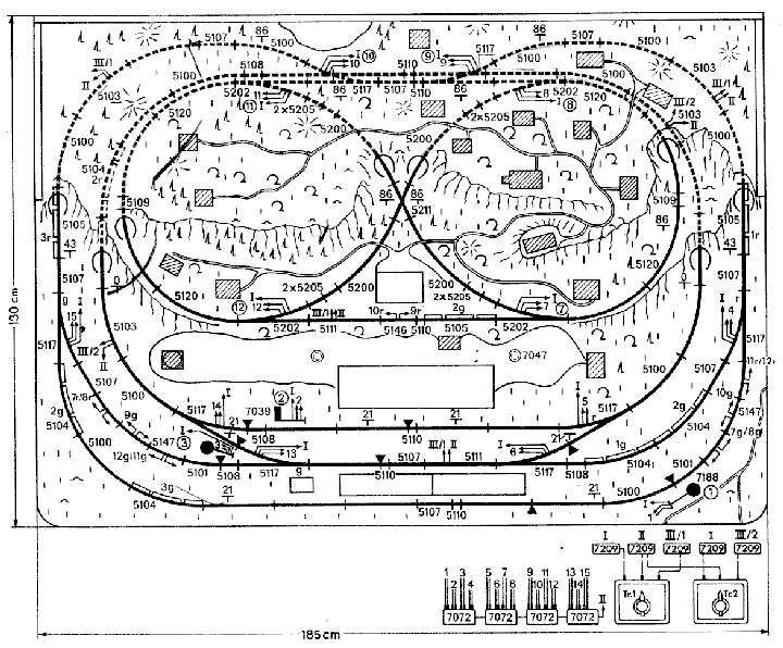 Märklin spårplan no:11 1960